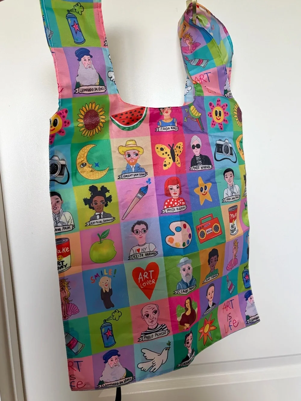 Multicolored Art Foldable Tote Bag